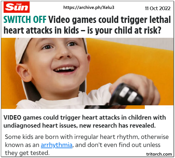 Video Games Could Trigger Lethal Heart Attacks In Kids